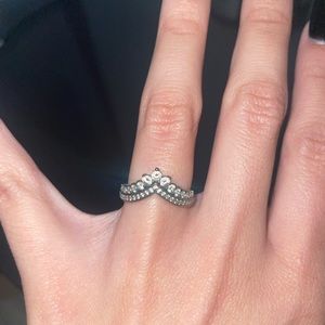 Pandora Princess Wishbone Ring